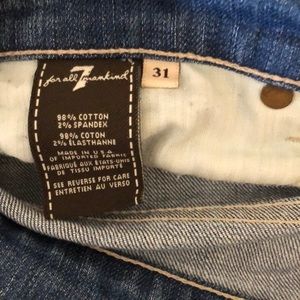 7 For All Mankind Shorts - 7 For All Mankind cuffed distressed midi shorts 7 For All Mankind Shorts - 7 For All Mankind cuffed distressed midi shorts